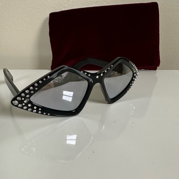 Gucci Hollywood Forever Collection Sunglasses GG0496S Sunglasses with crystals - Picture 8 of 12